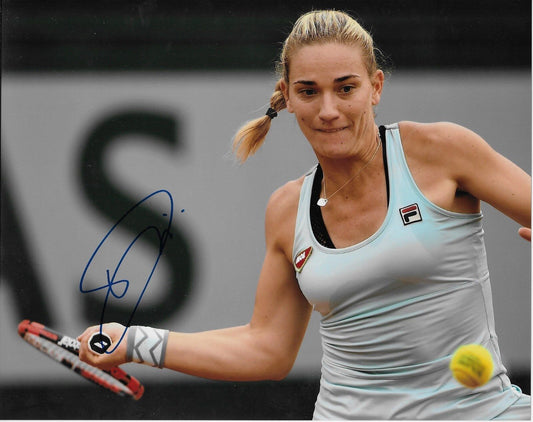 Photo originale autographiée de Timea Babos Tennis 8x10