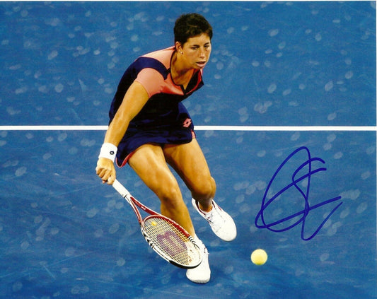 Photo originale autographiée de Carla Suarez Navarro Tennis 8x10