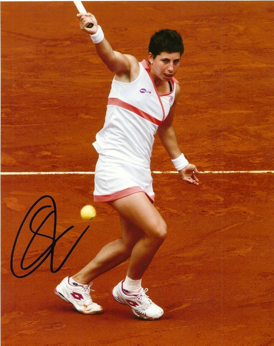 Photo originale dédicacée de Carla Suarez Navarro Tennis 8x10 #2