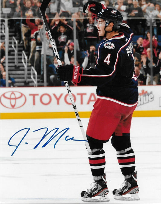 Autographed Columbus Blue Jackets John Moore 8x10 Photo