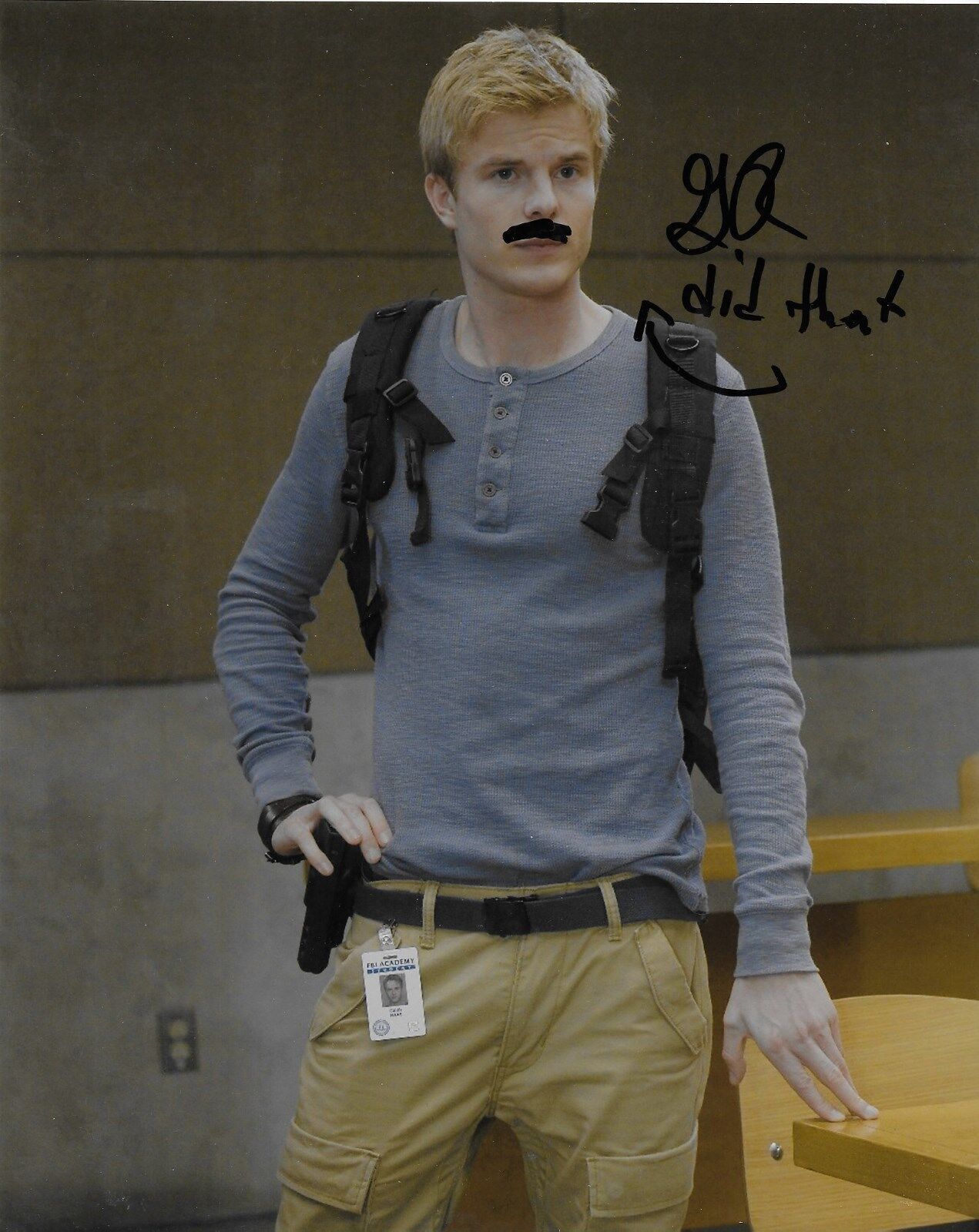 Autographed actor Graham Rogers signed Quantico 8x10 3