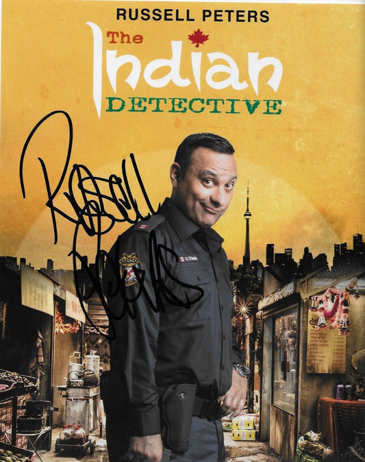 Autographed Russell Peters 8x10 Photo The Indian Detective original