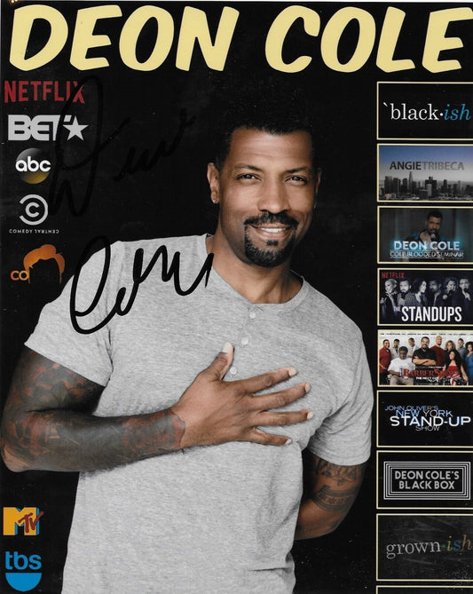 Autographed Deon Cole signed 8x10 Photo Barbershop Black-ish original