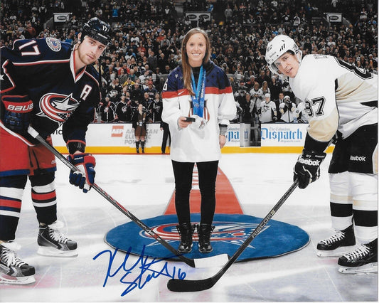 Signed Kelli Stack Team USA 2014 Vancouver Olympics Womens Hockey 8x10 Photo #4