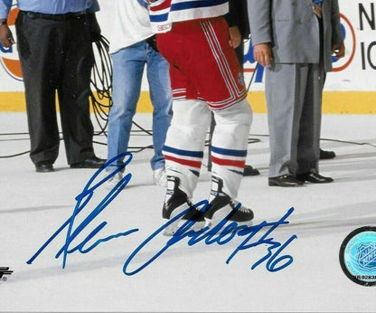 Autographed New York Rangers Hall of Famer Glenn Anderson Stanley Cup 8x10 Photo