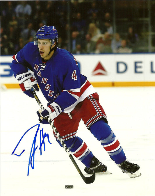 Signed Michael Del Zotto New York Rangers Autographed 8x10 Photo #3 Original