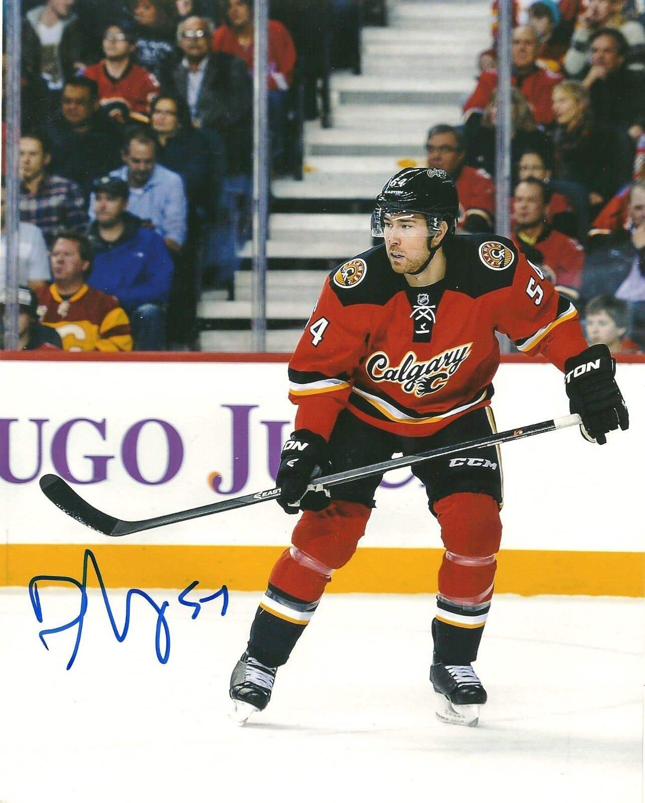 Autographed Calgary Flames David Jones 8x10 Photo Original