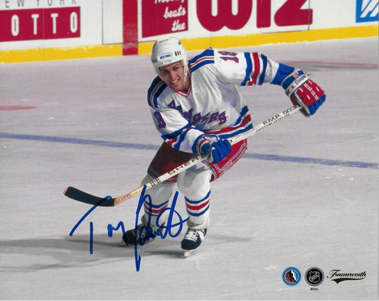 Autographed Pittsburgh Penguins Tony Granato Rangers 8x10 Photo Original