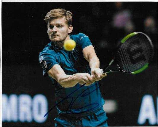 Photo 8x10 autographiée par David Goffin ATP Tennis #2 Original