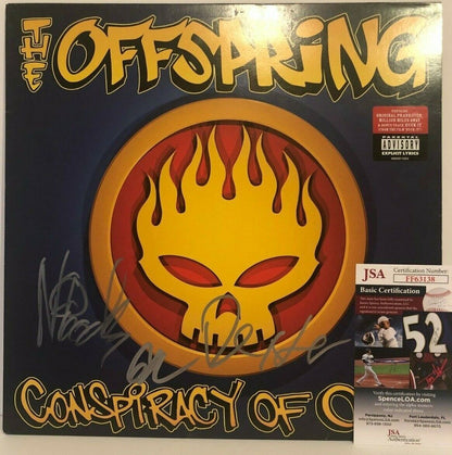 Autographed Offspring Dexter Holland  signed Conspiracy of One Vinyl LP JSA