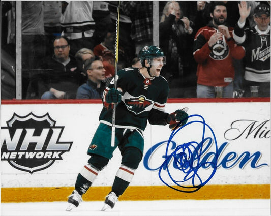 Autographed Minnesota Wild Jason Zucker 8x10 Photo Original