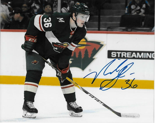 Autographed Minnesota Wild Nick Seeler 8x10 Photo