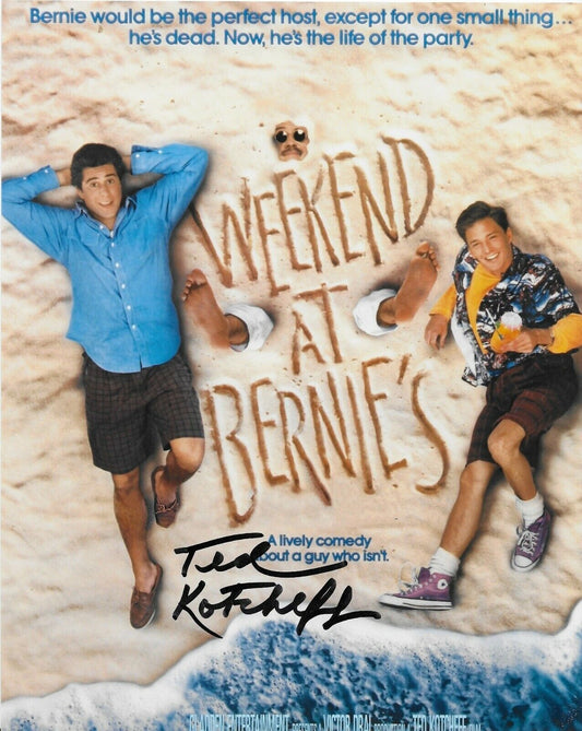 Photo autographiée 8x10 du réalisateur Ted Kotcheff Week-end chez Bernie