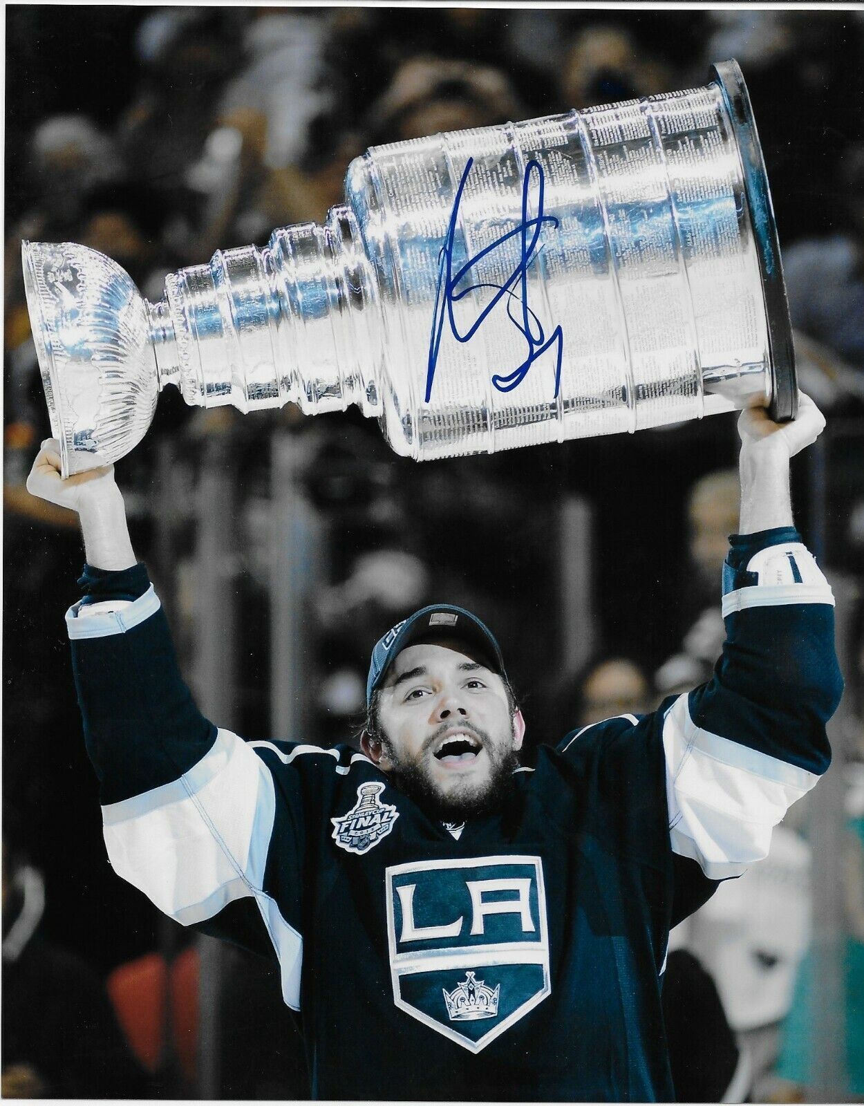 Autographed Los Angeles Kings Alec Martinez Stanley Cup 8x10 Photo  Original