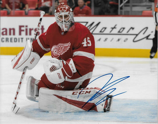 Autographed Detroit Red Wings Jonathan Bernier 8x10 Photo Original