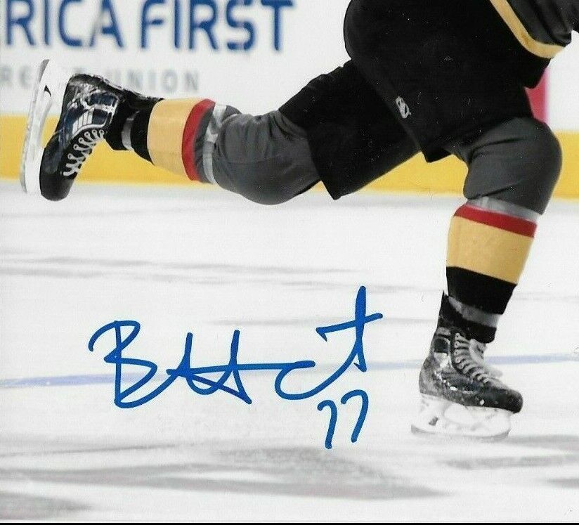 Photo originale autographiée de 8x10 pouces de Brad Hunt des Golden Knights de Vegas