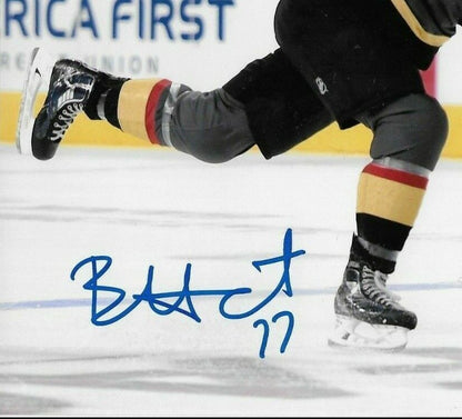 Photo originale autographiée de 8x10 pouces de Brad Hunt des Golden Knights de Vegas