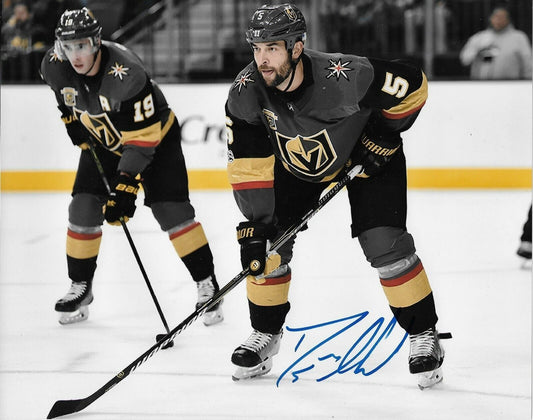 Autographed Vegas Golden Knights Deryk Engelland 8x10 Photo Original