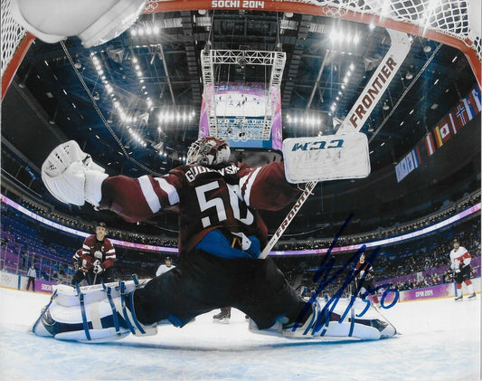 Autographed Tampa Bay Lightning Kristers Gudlevskis 8x10 Photo Original