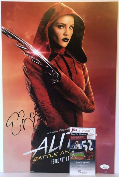 Photo autographiée 12x18 signée par Eiza Gonzalez Affiche du film Alita JSA
