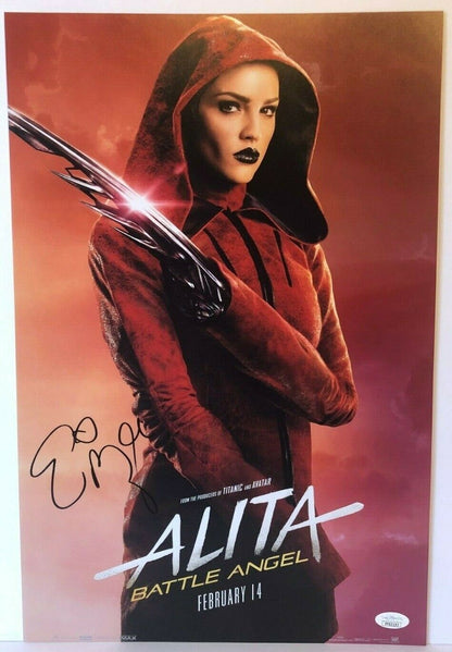 Photo autographiée 12x18 signée par Eiza Gonzalez Affiche du film Alita JSA