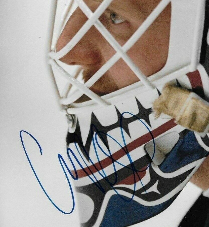 Autographed Vancouver Canucks Goalie Corey Hirsch 8x10 Photo Original