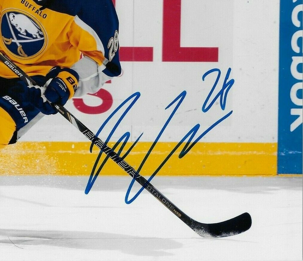 Autographed Buffalo Sabres Zemgus Girgensons 8x10 Photo Original