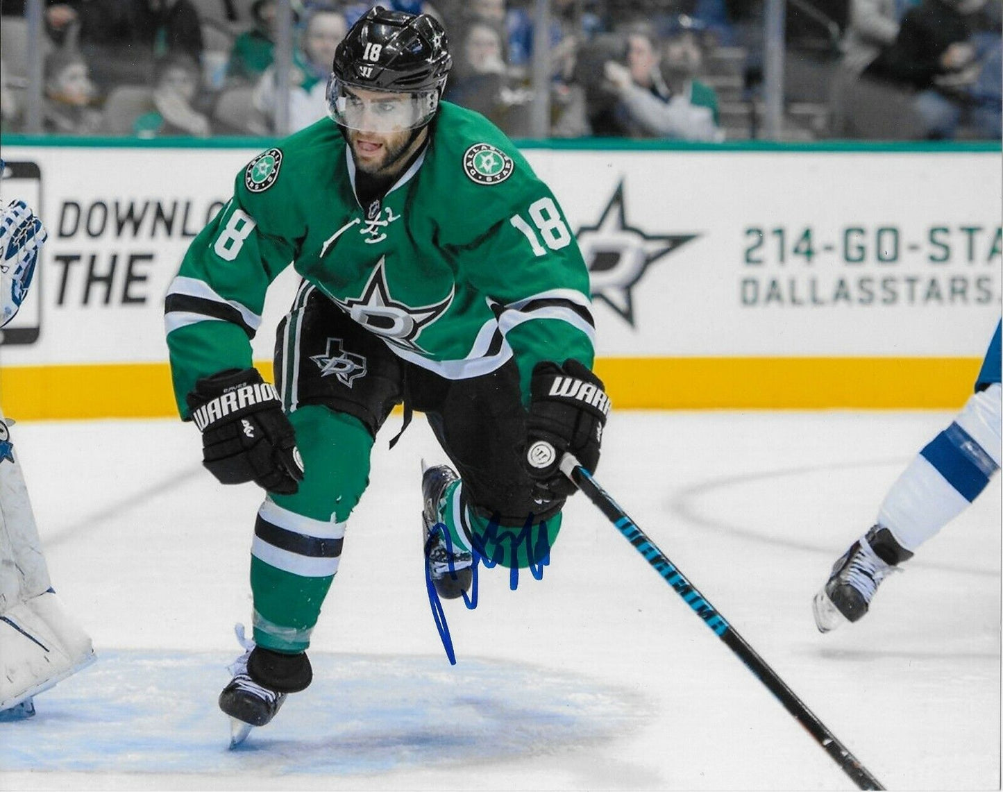 Photo originale autographiée de Patrick Eaves des Dallas Stars 8x10