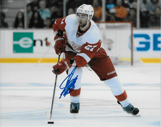 Photo autographiée de Kyle Quincey des Red Wings de Detroit, format 8 x 10 pouces, originale