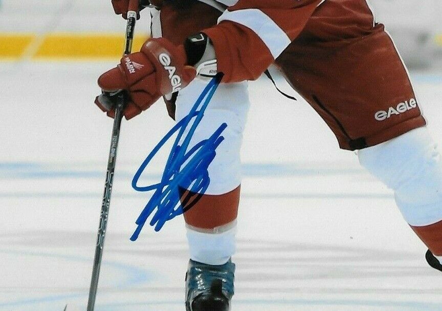 Photo autographiée de Kyle Quincey des Red Wings de Detroit, format 8 x 10 pouces, originale