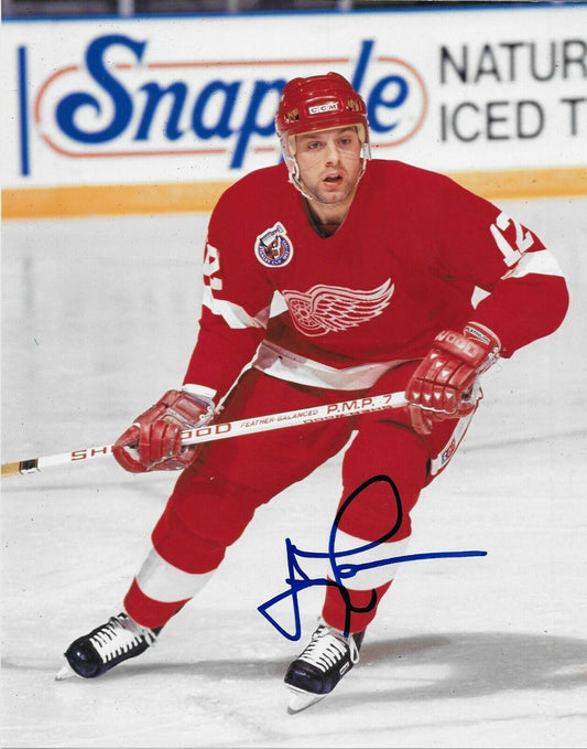 Autographed Detroit Red Wings Jimmy Carson 8x10 Photo Original