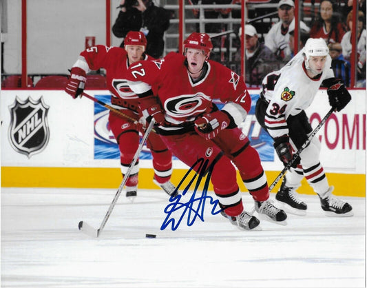 Autographed Carolina Hurricanes Eric Staal 8x10 Photo #2 Original