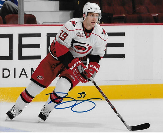 Photo originale autographiée de Patrick Dwyer des Hurricanes de la Caroline 8x10