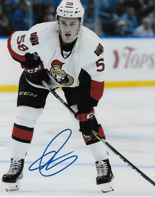 Autographed Ottawa Senators Maxime Lajoie 8x10 Photo Original