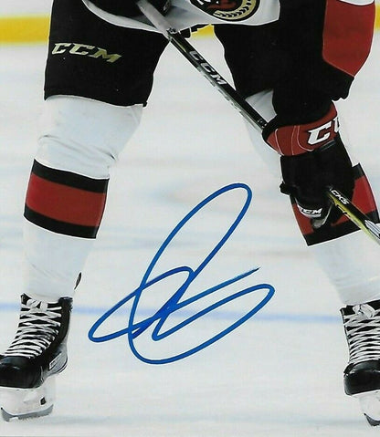 Photo autographiée 8x10 originale de Maxime Lajoie des Sénateurs d'Ottawa