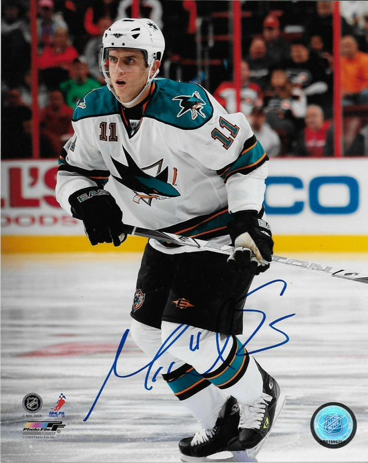 Photo autographiée 8x10 signée Marcel Goc San Jose Sharks #1 Original