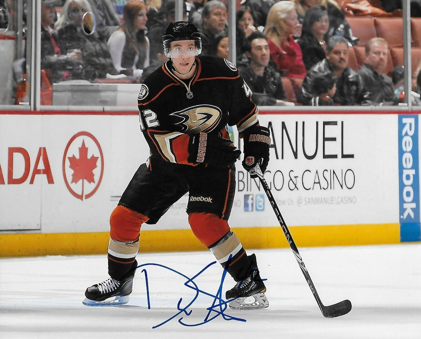 Autographed Anaheim Ducks Dan Sexton  8x10 Photo Original