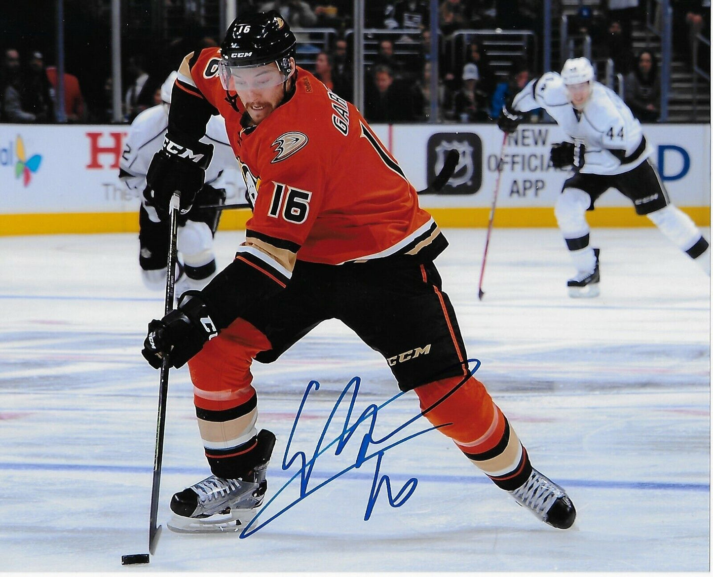 Signed Ryan Garbutt Anaheim Ducks Autographed 8x10 Photo #1 Original
