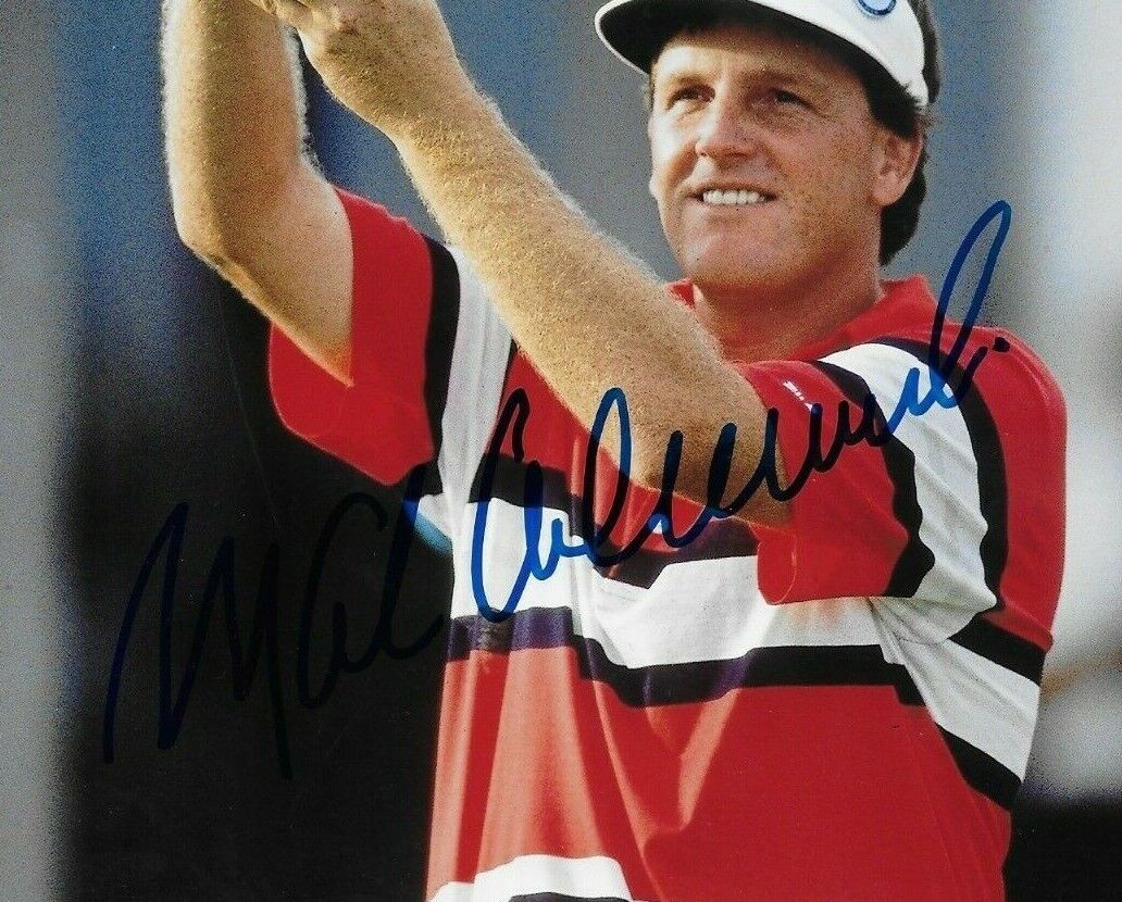 Photo 8x10 originale dédicacée de Mark Calcavecchia lors de l'Open britannique de golf PGA