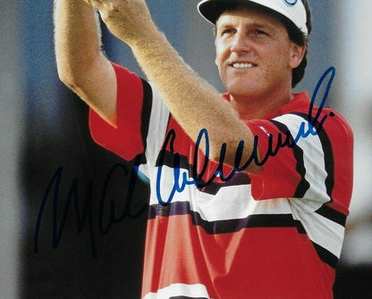 Photo 8x10 originale dédicacée de Mark Calcavecchia lors de l'Open britannique de golf PGA