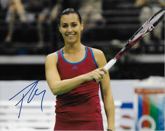 Photo originale autographiée de Flavia Pennetta Tennis 8x10