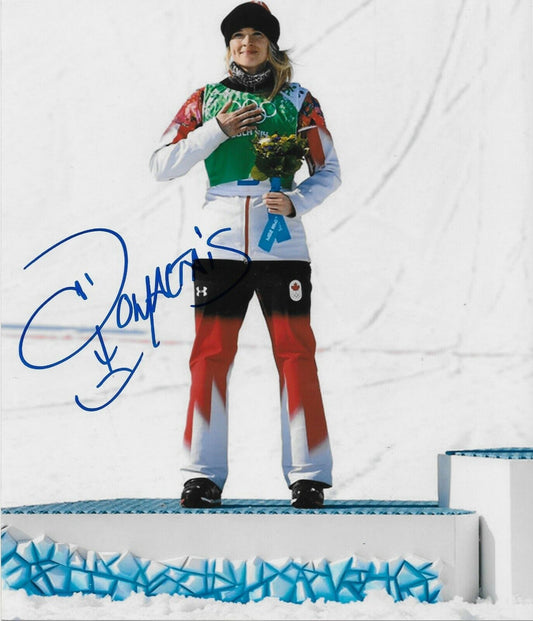 Autographed Dominique Maltais Snowboarder  Olympic 8x10 Photo Original