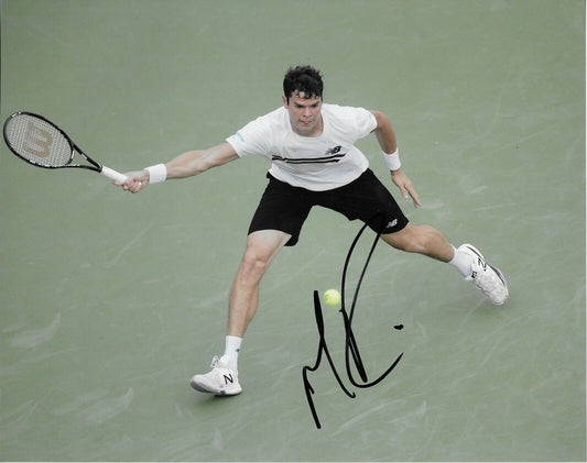 Photo autographiée de Milos Raonic WTA Tennis 8x10 #2 Original