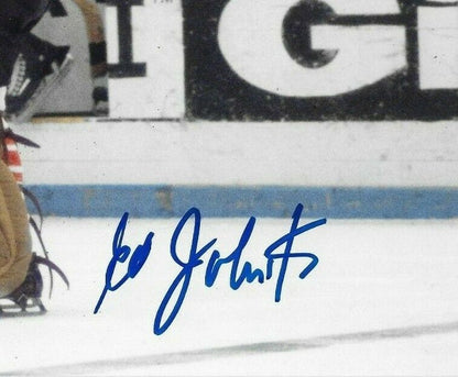 Autographed 1972 Summit Series Team Canada Ed Johnston 8x10 Photo Original