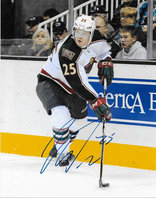 Autographed Minnesota Wild Nick Johnson 8x10 Photo Original