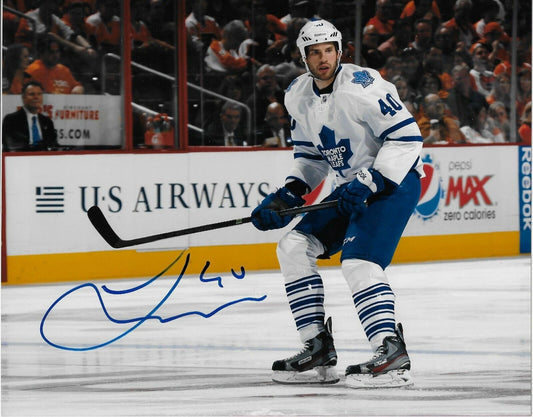 Photo originale autographiée de Troy Bodie des Maple Leafs de Toronto, format 8 x 10