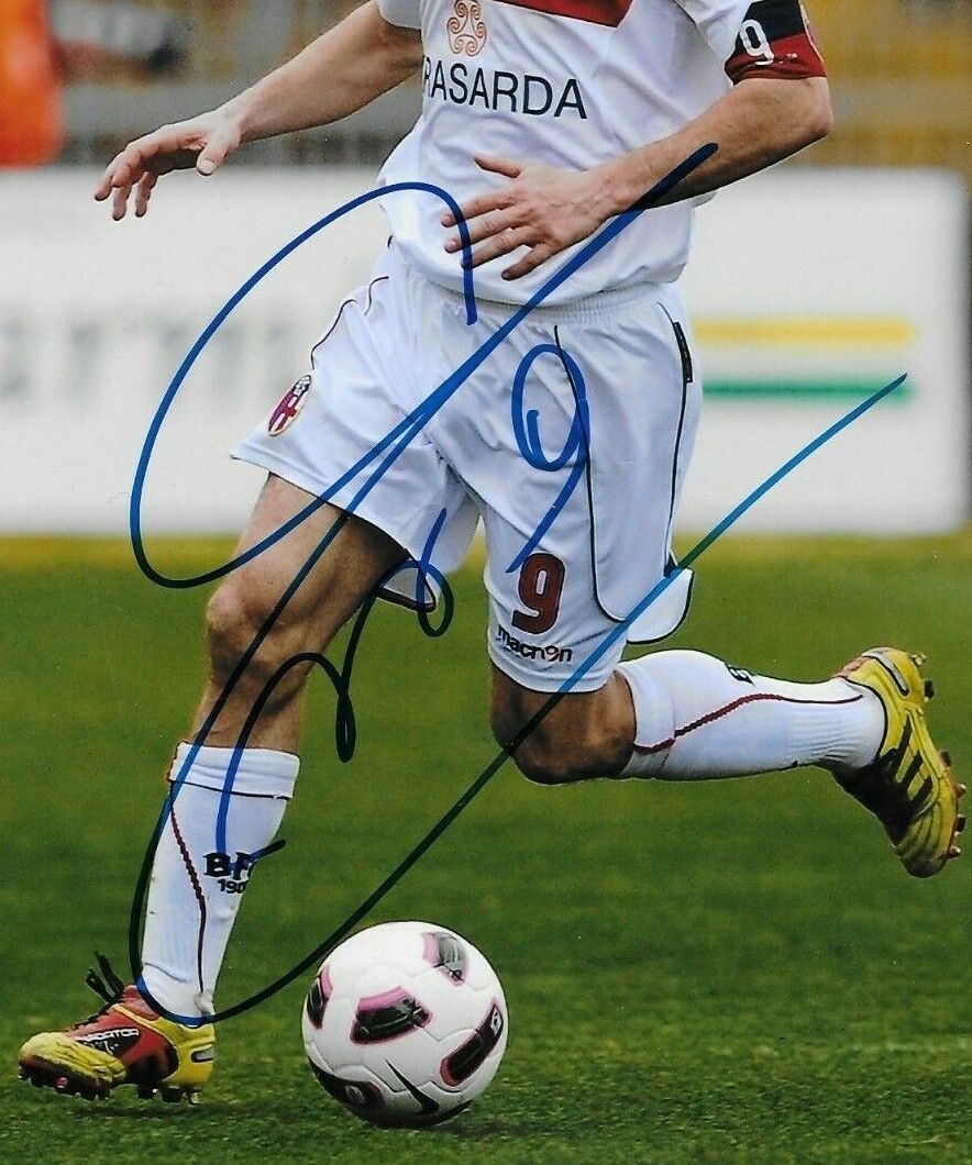 Autographed Bologna FC Marco Di Vaio Montreal Impact 8x10 Photo Original