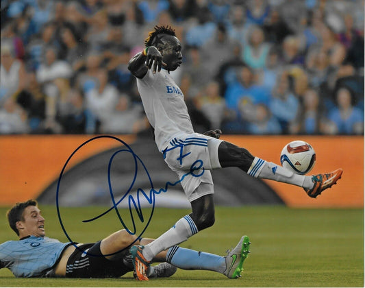 Photo autographiée 8x10 de l'Impact de Montréal par Dominic Oduro