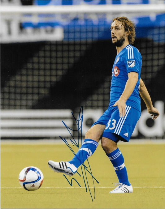 Photo originale autographiée de Marco Donadel de l'Impact de Montréal 8x10