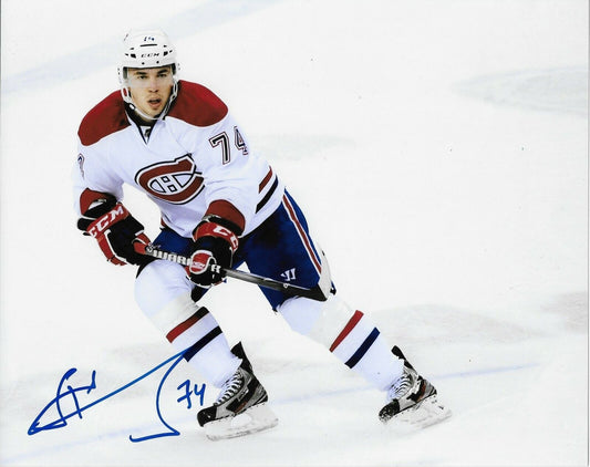 Photo autographiée 8x10 originale des Canadiens de Montréal par Alexei Emelin